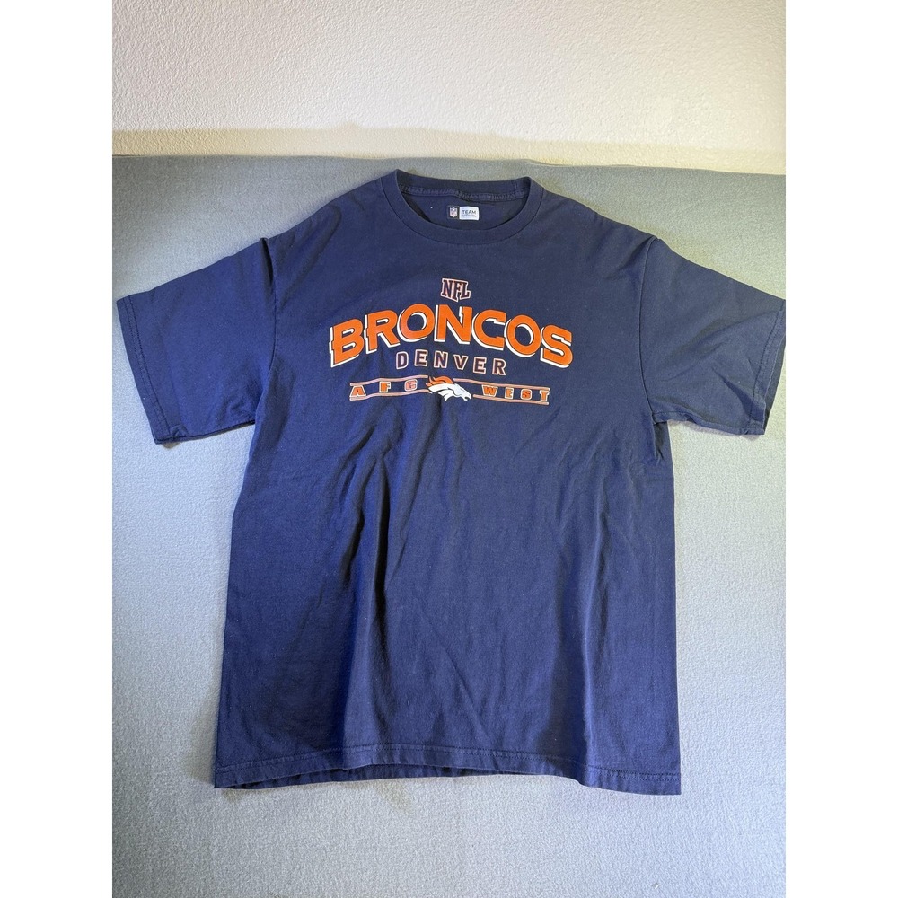Denver Broncos Shirt Mens Large Blue NFL Football NFL Team Apparel AFC West